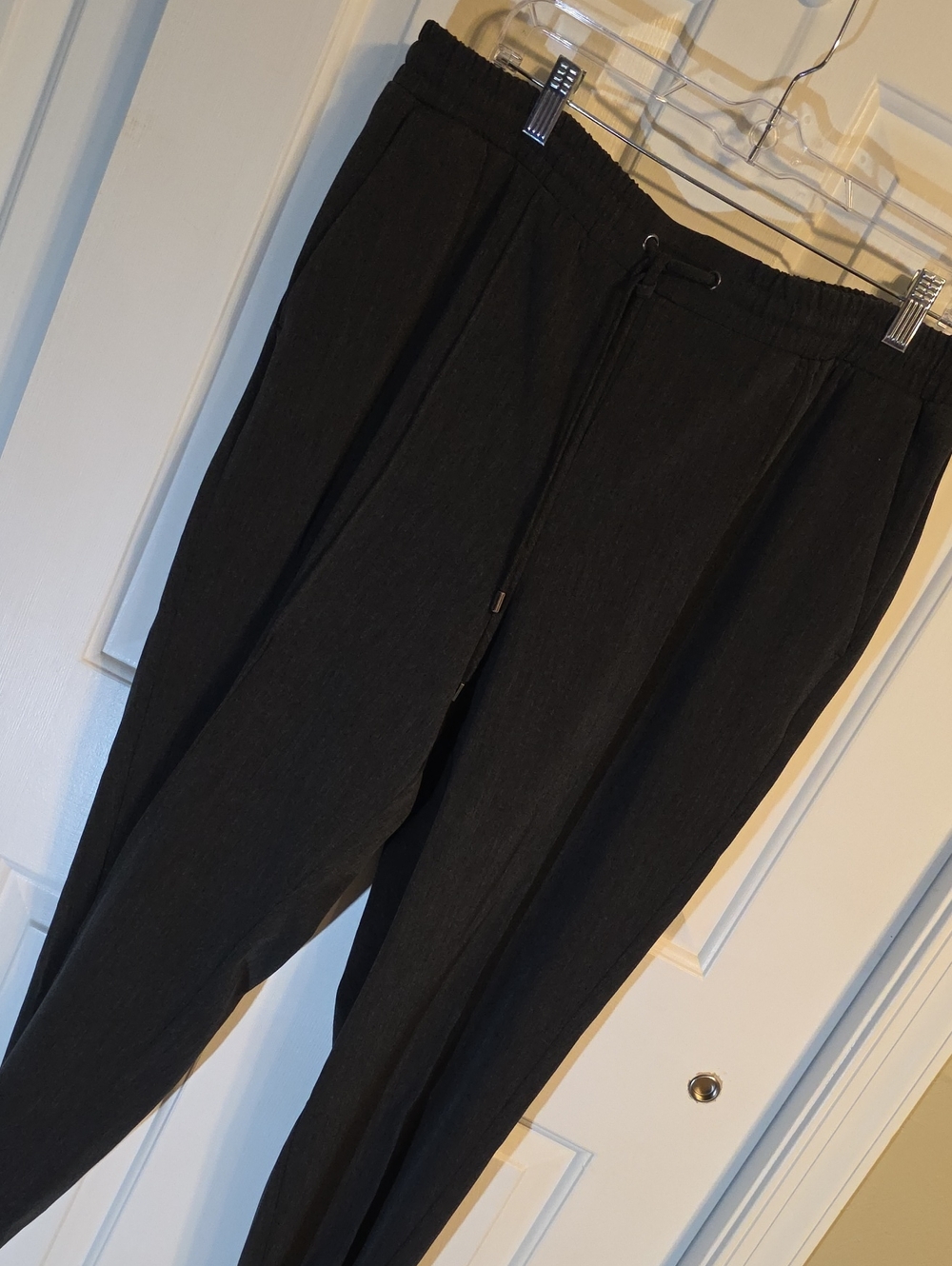 Nine West Dark Gray Drawstring Track Pants